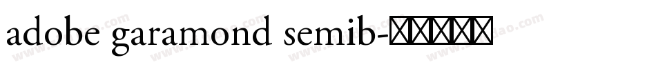 adobe garamond semib字体转换